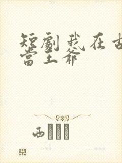 短剧 我在古代当王爷封面