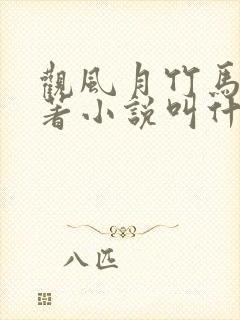 观风月竹马篇原著小说叫什么名字