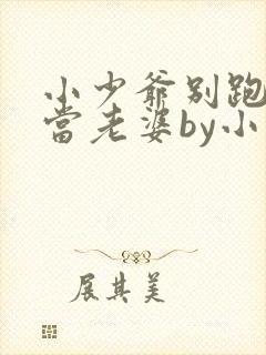 小少爷别跑乖乖当老婆by小说