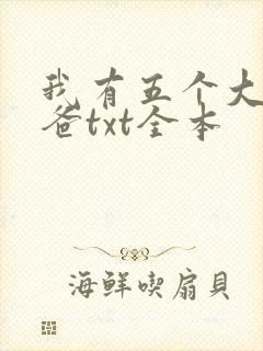 我有五个大佬爸爸txt全本