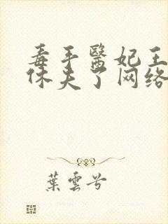 毒手医妃王爷被休夫了网络小说封面