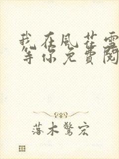 我在风花雪月中等你免费阅读全文封面