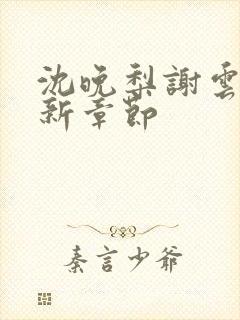 沈晚梨谢云迟最新章节