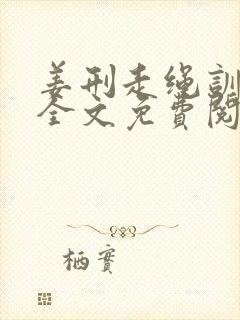 姜刑走绳训诫文全文免费阅读