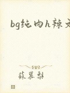 bg纯肉h辣文