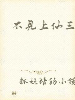 不见上仙三百年