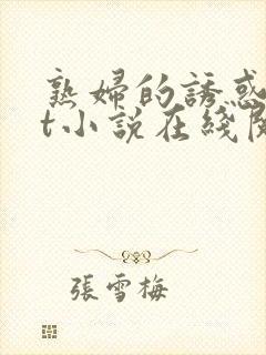 熟妇的诱惑txt小说在线阅读