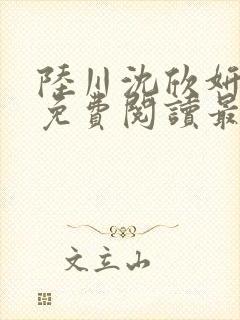 陆川沈欣妍小说免费阅读最新章节