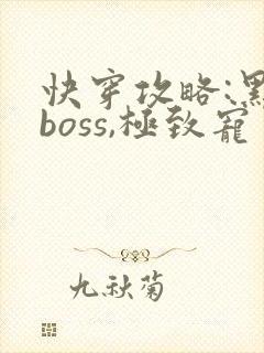 快穿攻略:黑化boss,极致宠