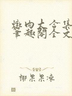 炖肉大合集by笔趣阁全文阅读双男封面