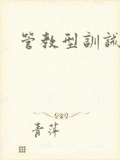 管教型训诫文封面