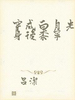 穿成白月光的替身后黍宁