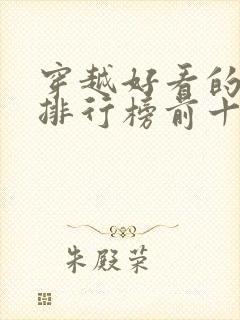 穿越好看的小说排行榜前十名