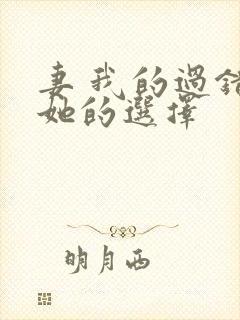 妻 我的过错 她的选择