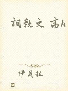调教文 高h封面