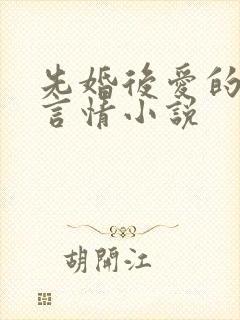 先婚后爱的都市言情小说