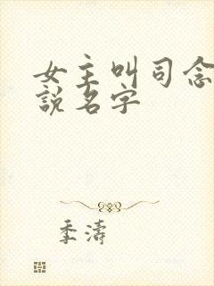 女主叫司念的小说名字