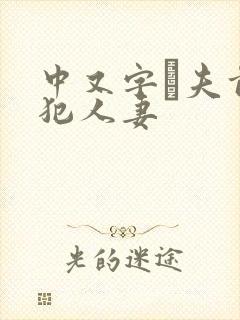 中又字菷夫前侵犯人妻封面