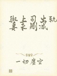 与上司出轨的人妻未删减封面