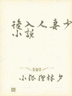 后入人妻少妇的小说