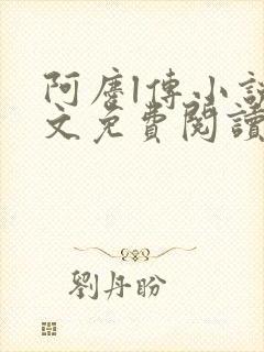 阿庆l传小说全文免费阅读txt封面