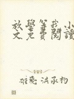 放学等我小说全文免费阅读无弹窗封面