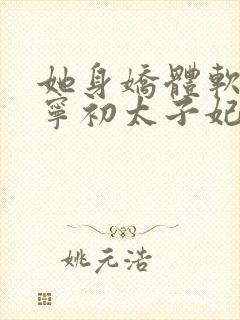 她身娇体软快穿宁初太子妃小说全文