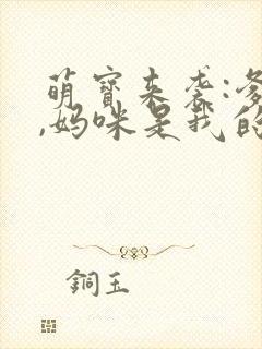 萌宝来袭:爹地,妈咪是我的 小说封面