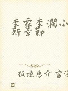 李霖李澜小说最新章节