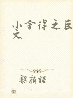 小舍得之巨肉h文