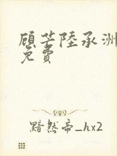 顾芒陆承洲全文免费