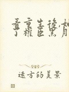 看重生后,她成了权臣黑月光封面