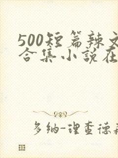 500短篇辣文合集小说在线阅读