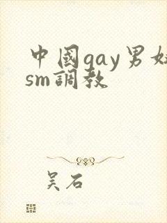 中国gay男奴sm调教