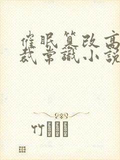 催眠篡改高冷总裁常识小说