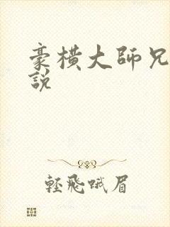 豪横大师兄 小说