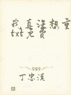 我真没想重生啊txt免费封面