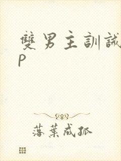 双男主训诫文sp