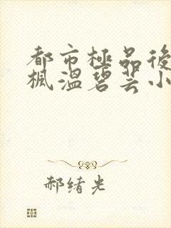 都市极品后宫唐枫温碧芸小说