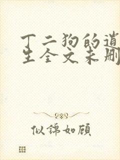 丁二狗的逍遥人生全文未删减封面