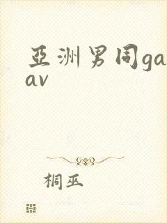 亚洲男同gayav