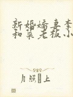 新婚娇妻李芷珊和菜老板小说