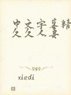 中文字幕精品久久久人妻