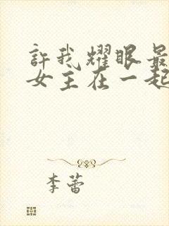 许我耀眼最后男女主在一起了吗封面