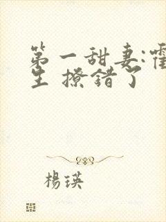 第一甜妻:霍先生 撩错了封面