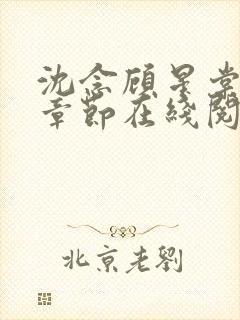 沈念顾星棠最新章节在线阅读