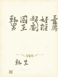 韩国超好看的双男主剧推荐