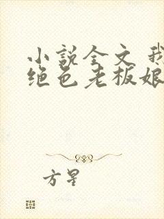 小说全文 我的绝色老板娘