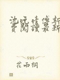 沈晚晴傅斯珩免费阅读最新章节更新时间