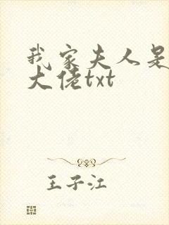 我家夫人是隐藏大佬txt
